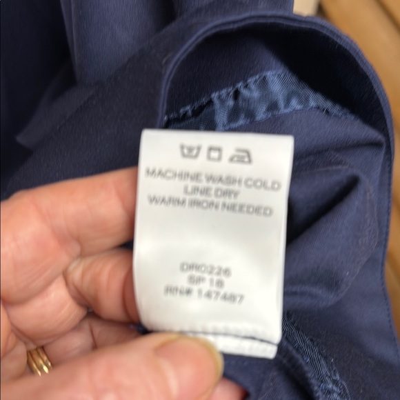 Draper James Navy Blue Sleeveless Fit and Flair Dress - Picture 5 of 8